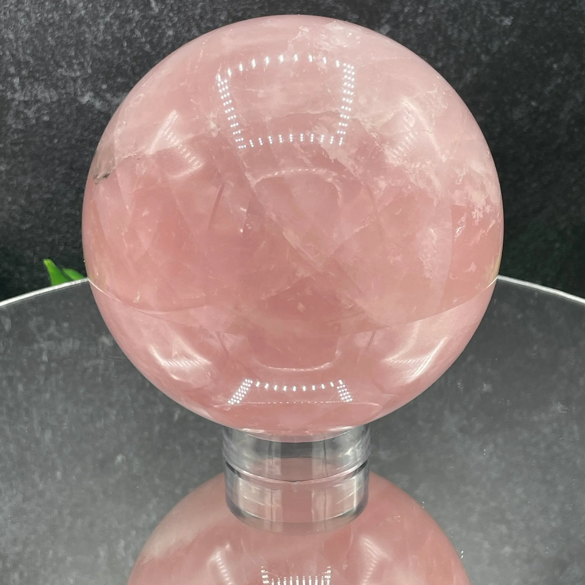 115mm Deep Pink Rose Quartz Sphere