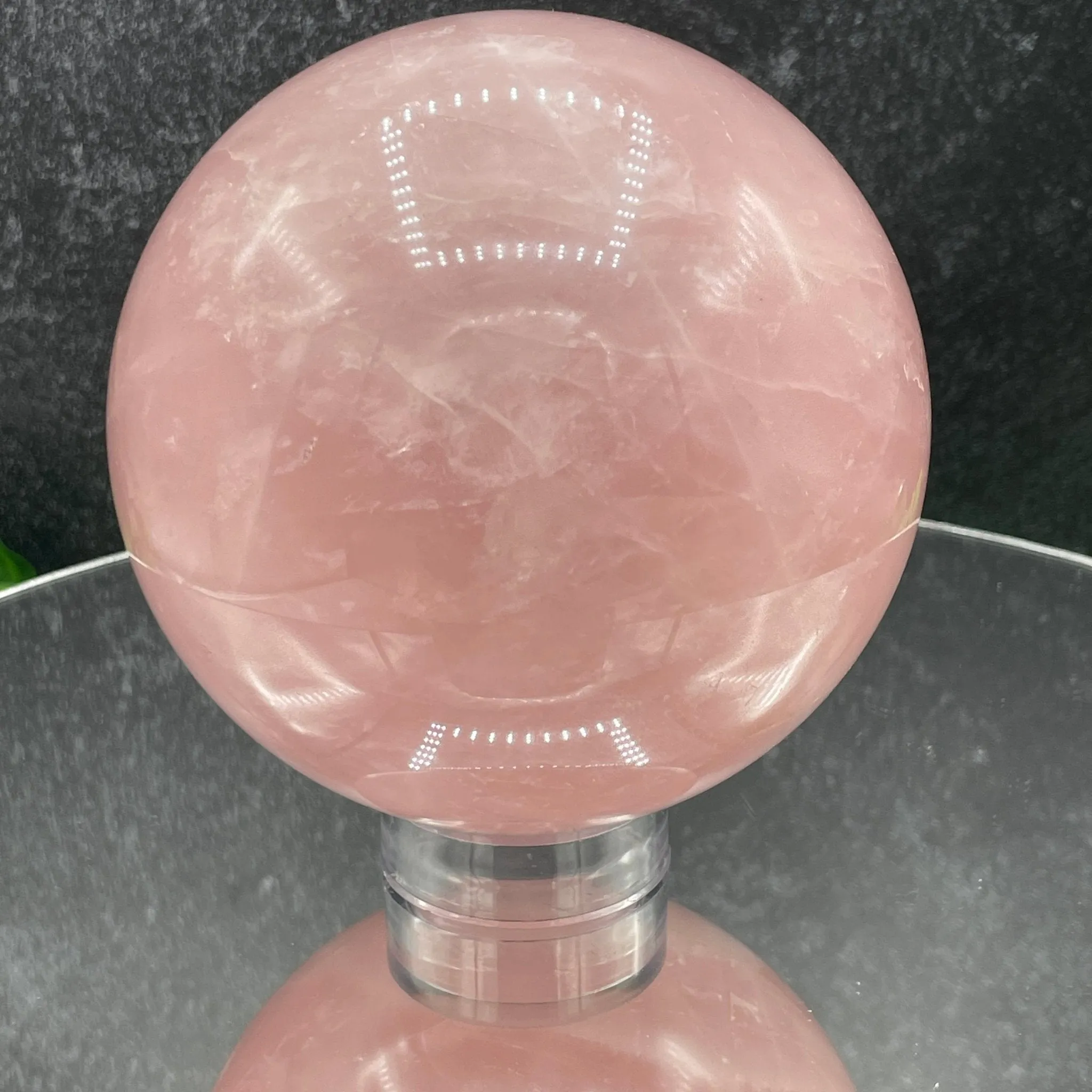 115mm Deep Pink Rose Quartz Sphere