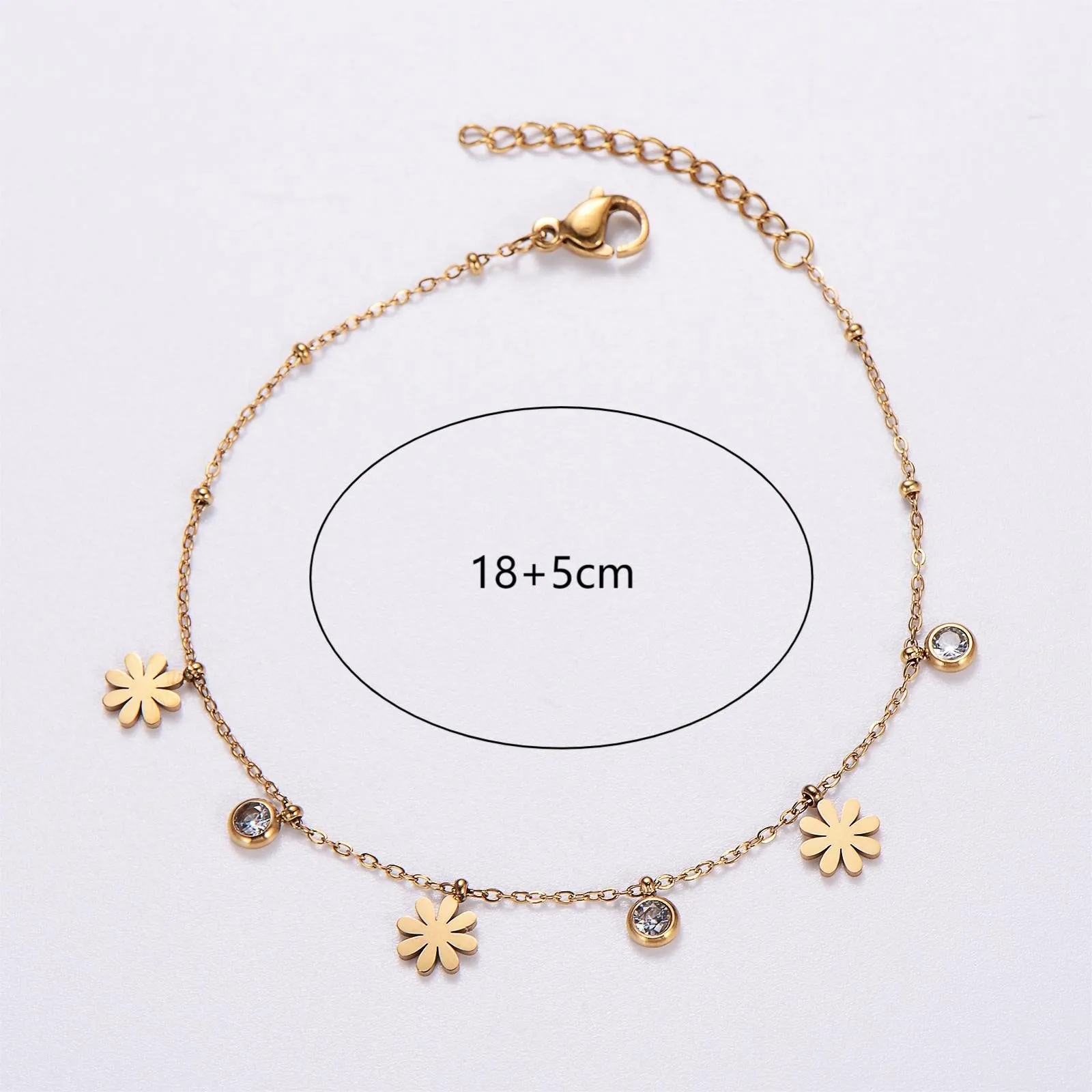 6 Pcs Women Minimalist Dragonfly Butterfly Stainless Steel Electroplating Bracelets