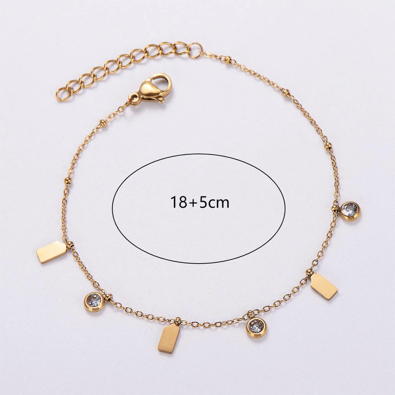 6 Pcs Women Minimalist Dragonfly Butterfly Stainless Steel Electroplating Bracelets