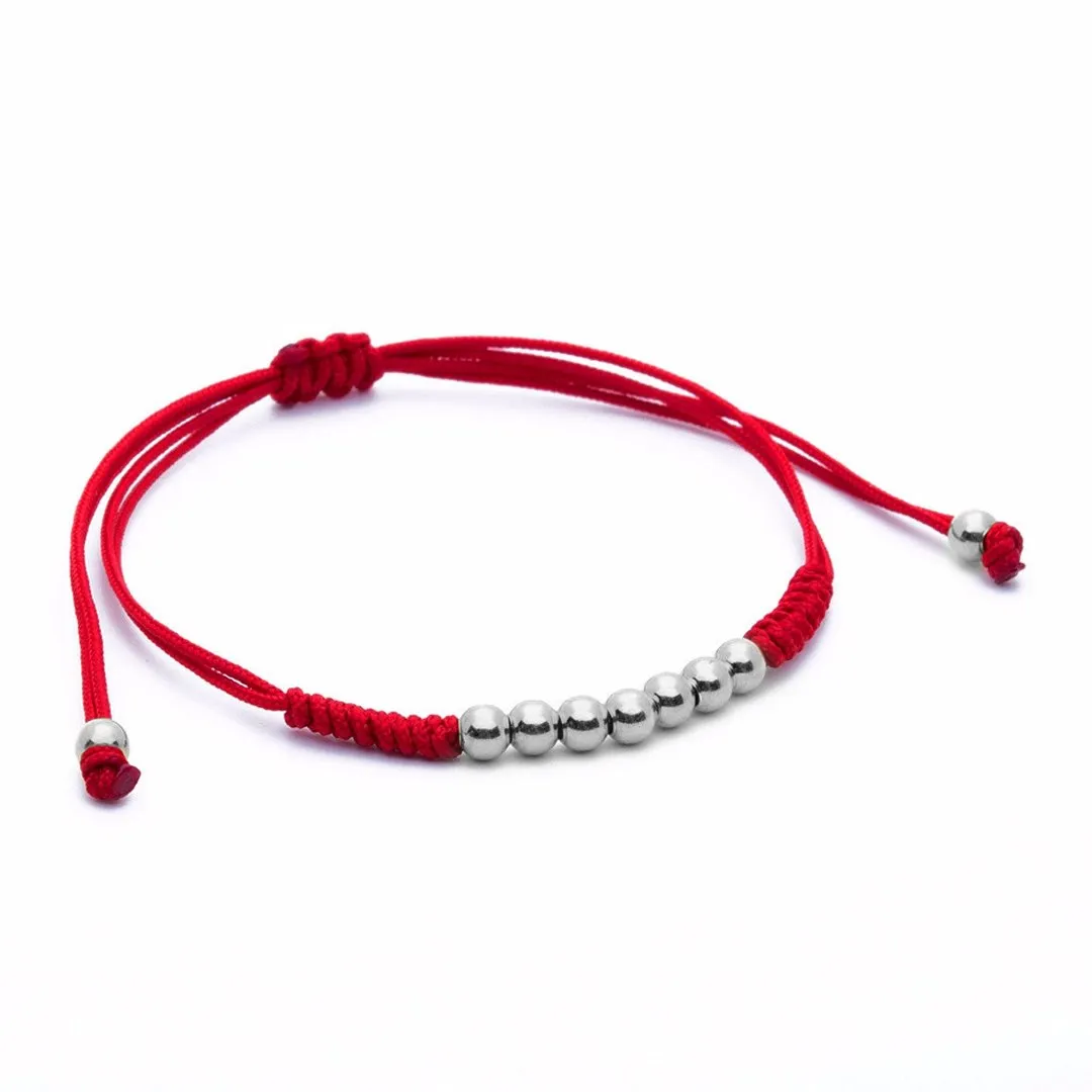7 Balls Macrame - Silver