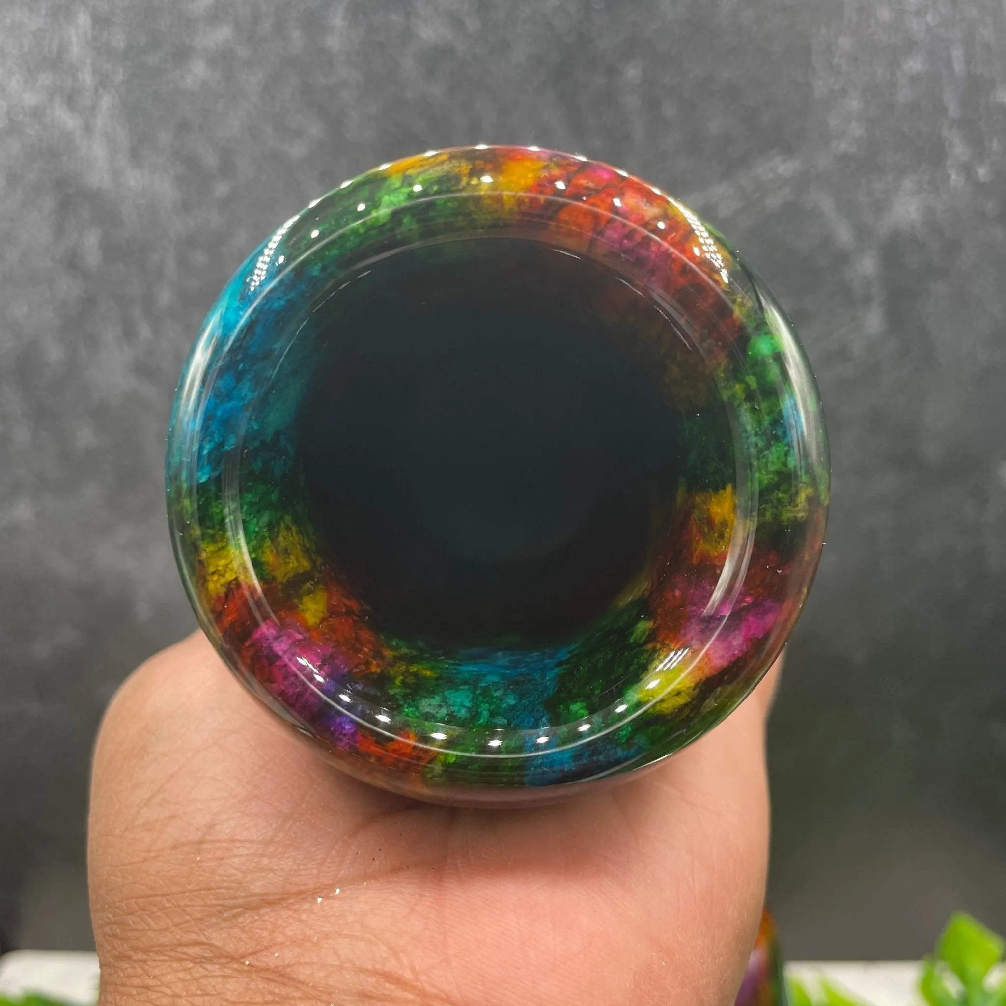 7 Color Jade Vase