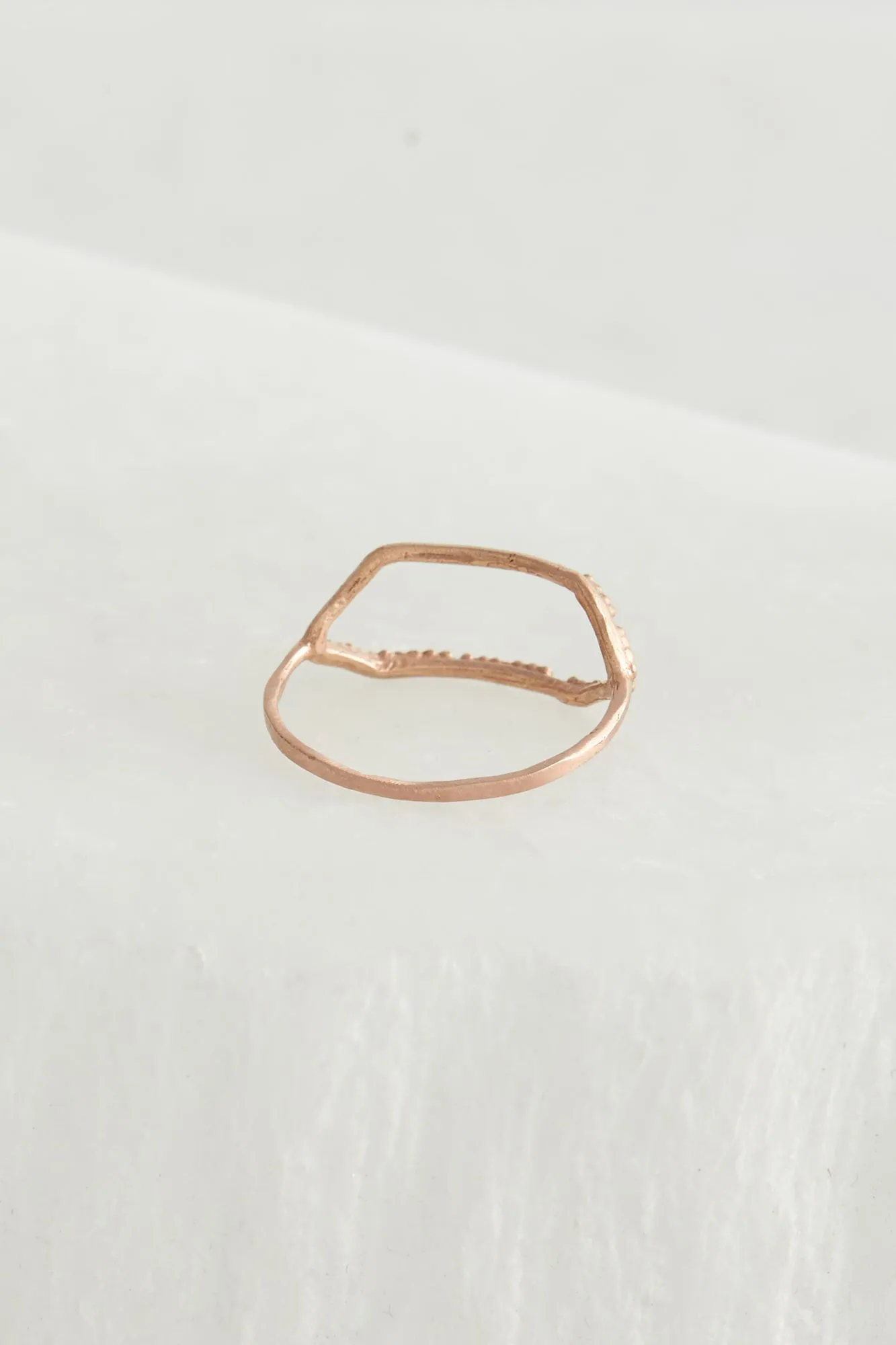 Adeline 14K Rose Gold Ancient Window Ring