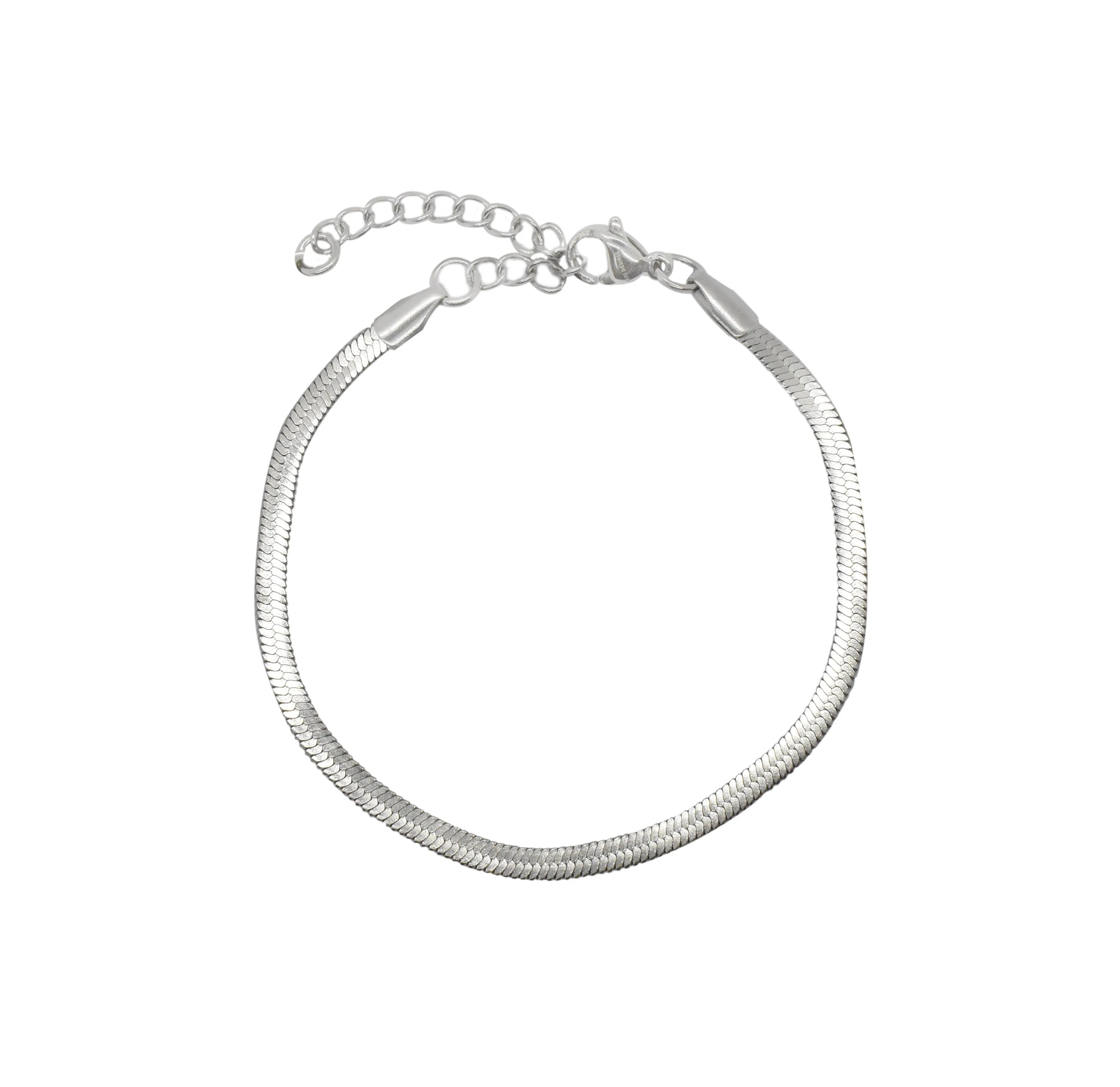 BECCA SILVER SNAKE CHAIN BRACELET