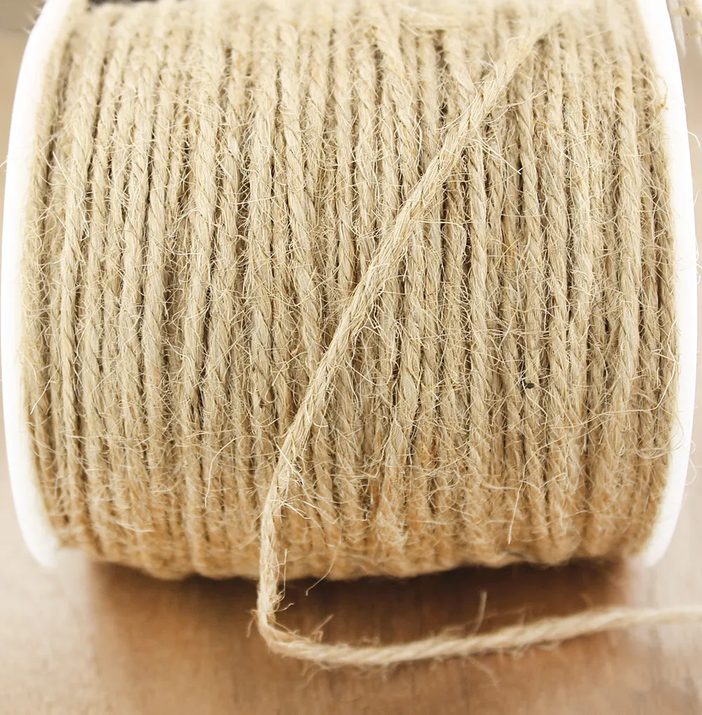 BULK Brown Jute Cord - 3mm - Choose Your Length - 1 Meter   - CH150