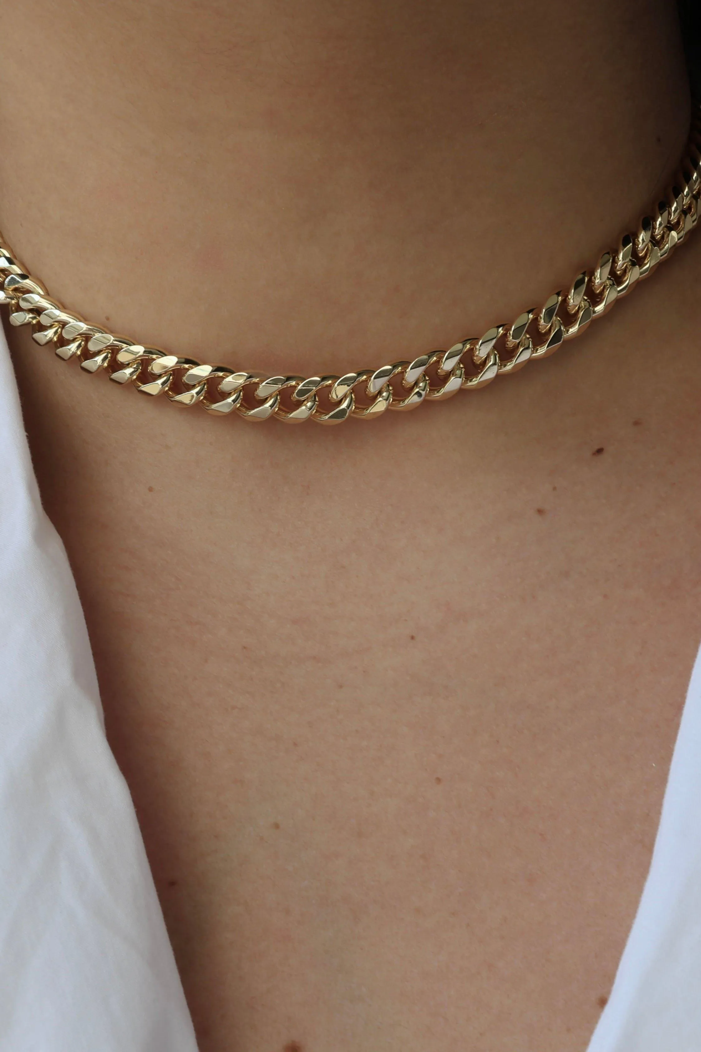 Chunky Gold Choker Necklace