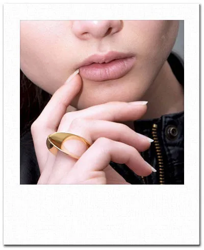 Diamond Sequin Ring. Yellow gold. A Leblas classic