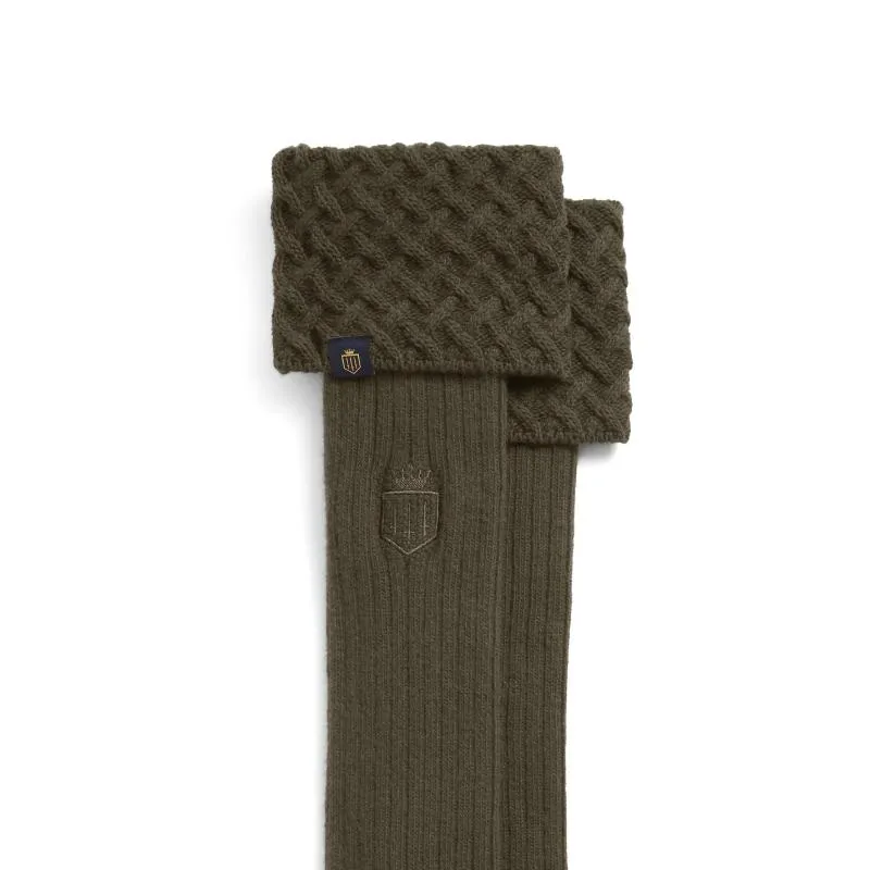 Fairfax & Favor Explorer Merino Wool Ladies Sock - Moss Green