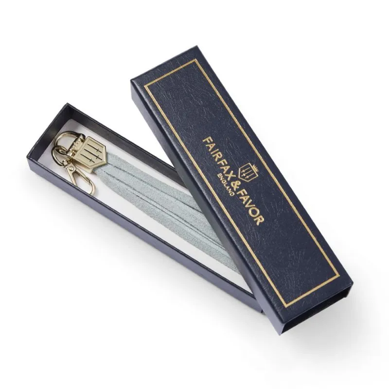 Fairfax & Favor Finsbury Keyring Tassel - Baby Blue