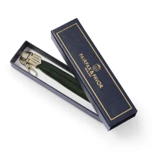 Fairfax & Favor Finsbury Keyring Tassel - Forest Green