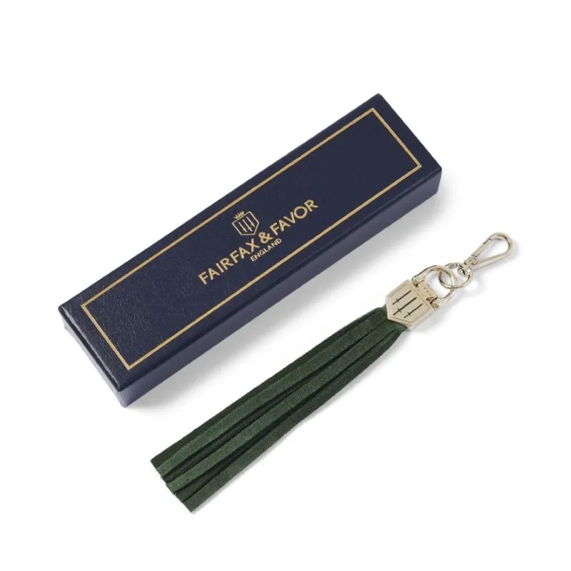 Fairfax & Favor Finsbury Keyring Tassel - Forest Green