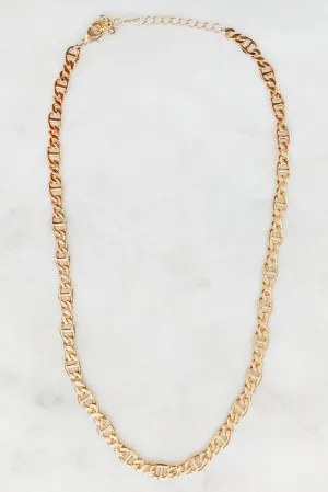 Flat Chain Link Necklace