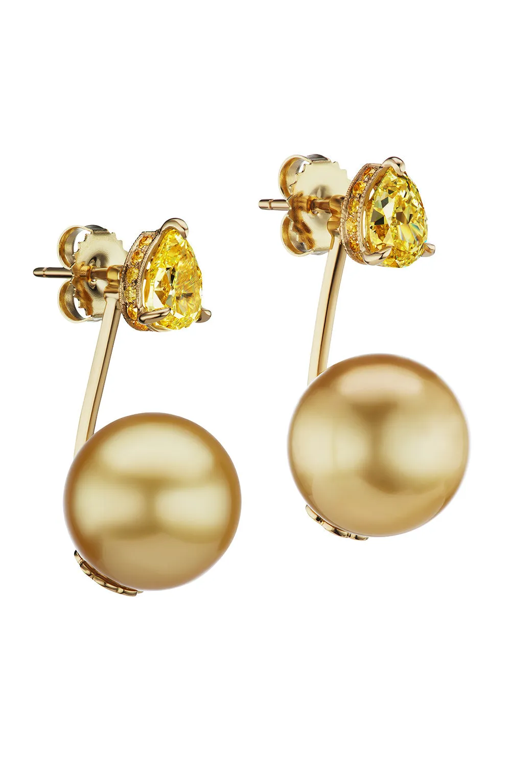Floating Orb Earrings