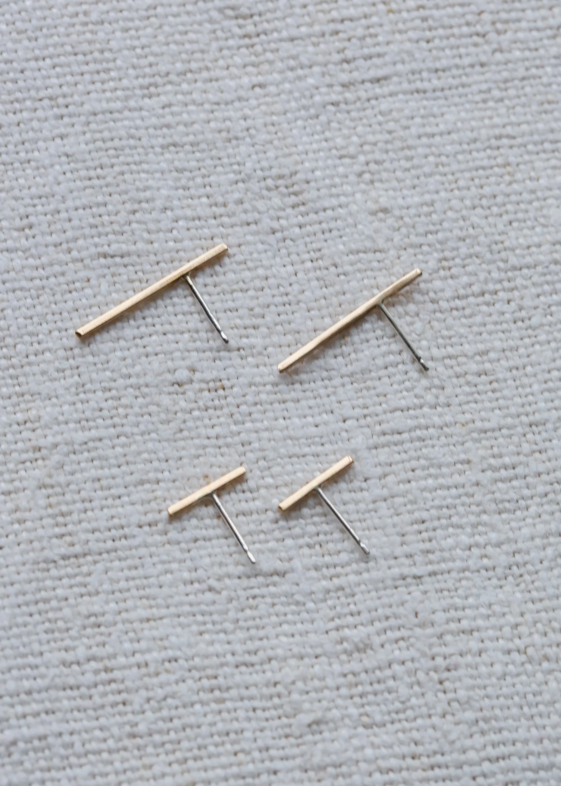 Gold Bar Studs - Small