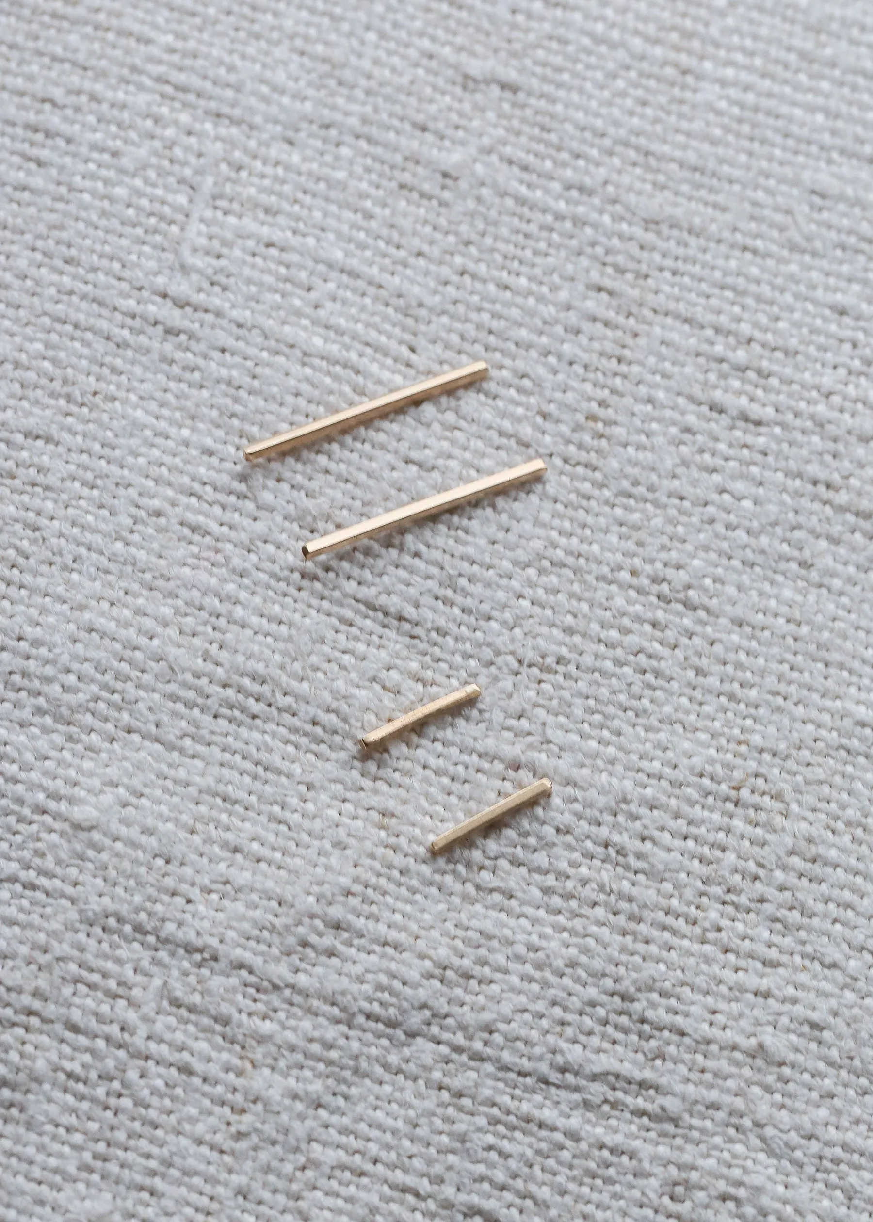 Gold Bar Studs - Small