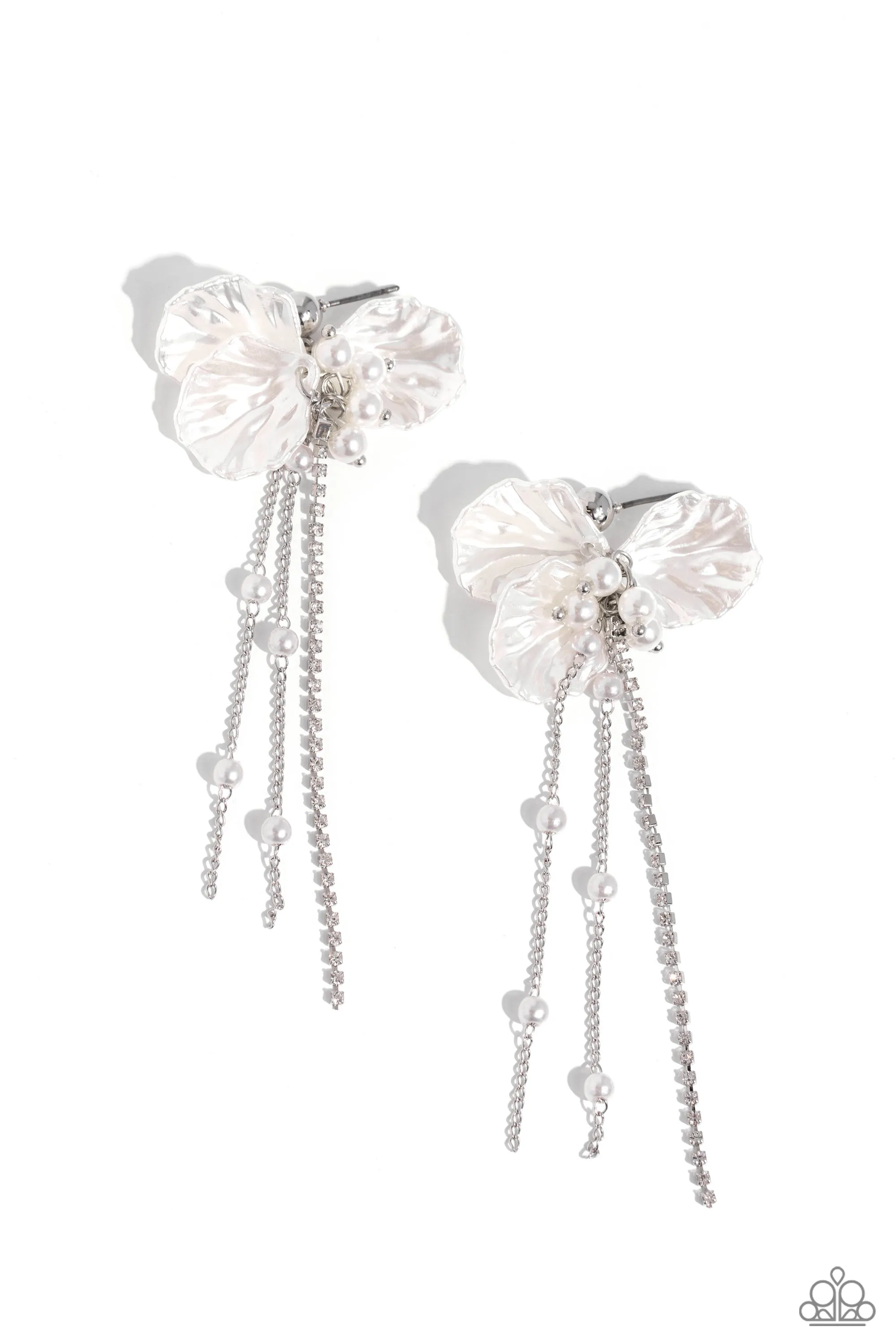 Graceful Gesture - White Paparazzi Accessories