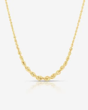 Graduated Rope Chain Necklace