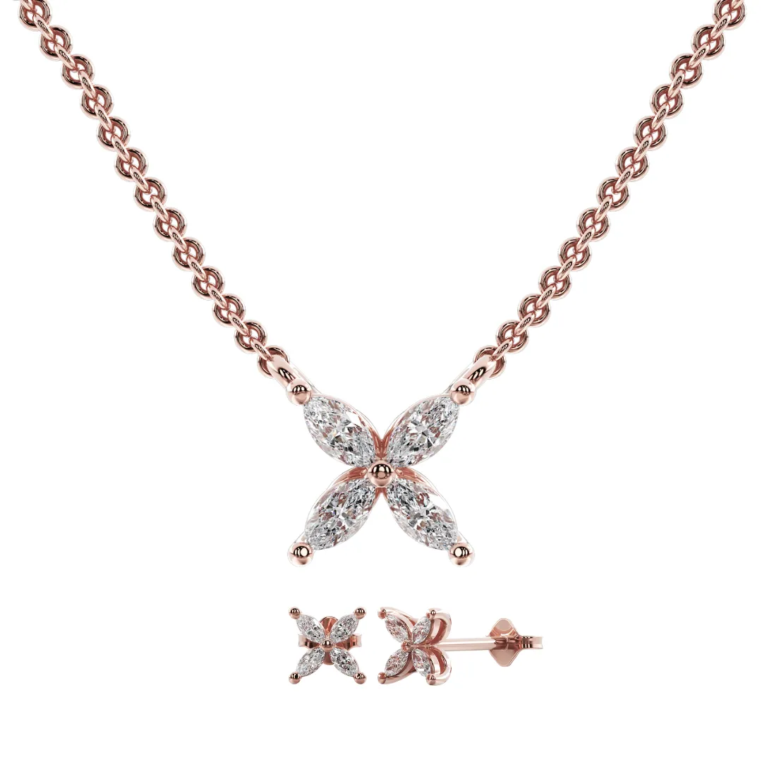 Imagine Diamond Earring & Necklace Set