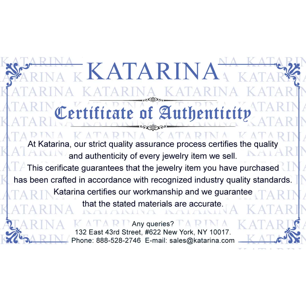 KATARINA Three Diamond Pendant Necklace (1/4 cttw IJ, I1)