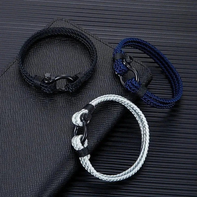 Minimalist Nautical Bracelet - Cross & Crown