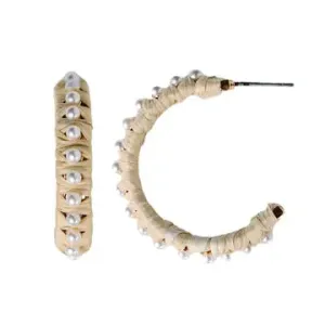 Natural Pearl Hoop