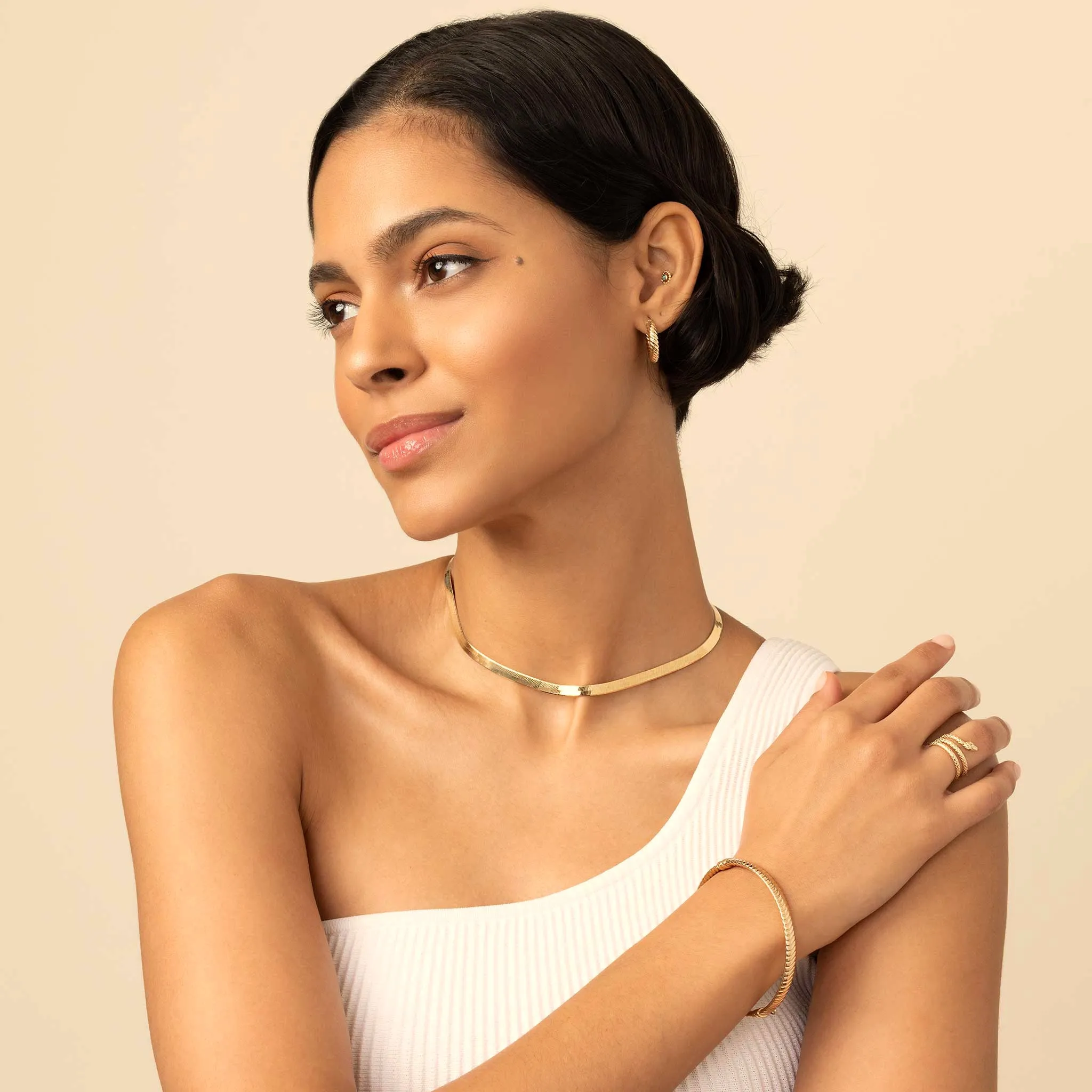Park Avenue Statement Herringbone Choker