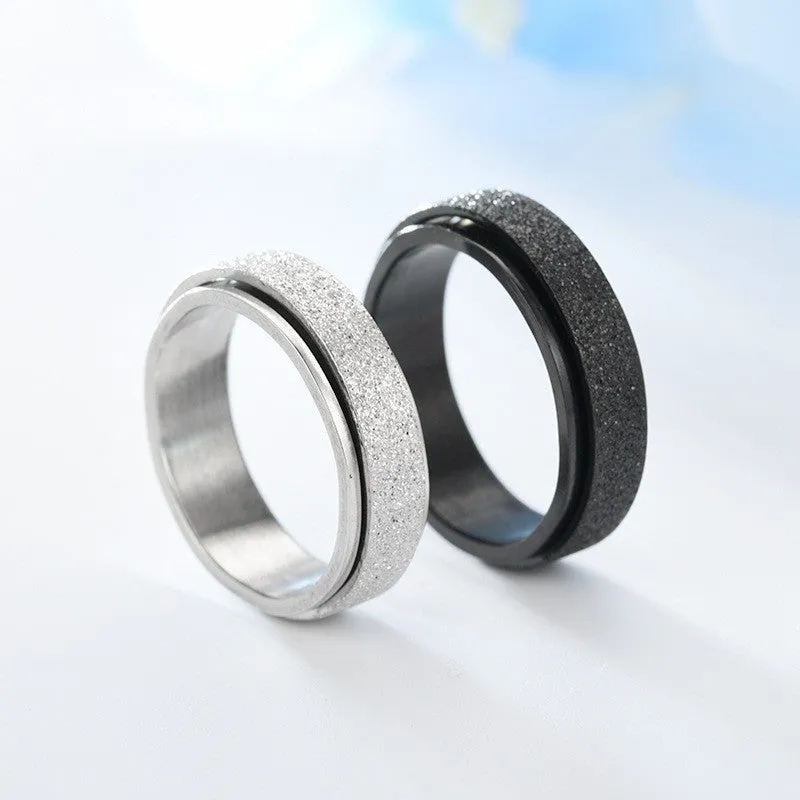 Rainbow Silver Color Relieve Stress Rings