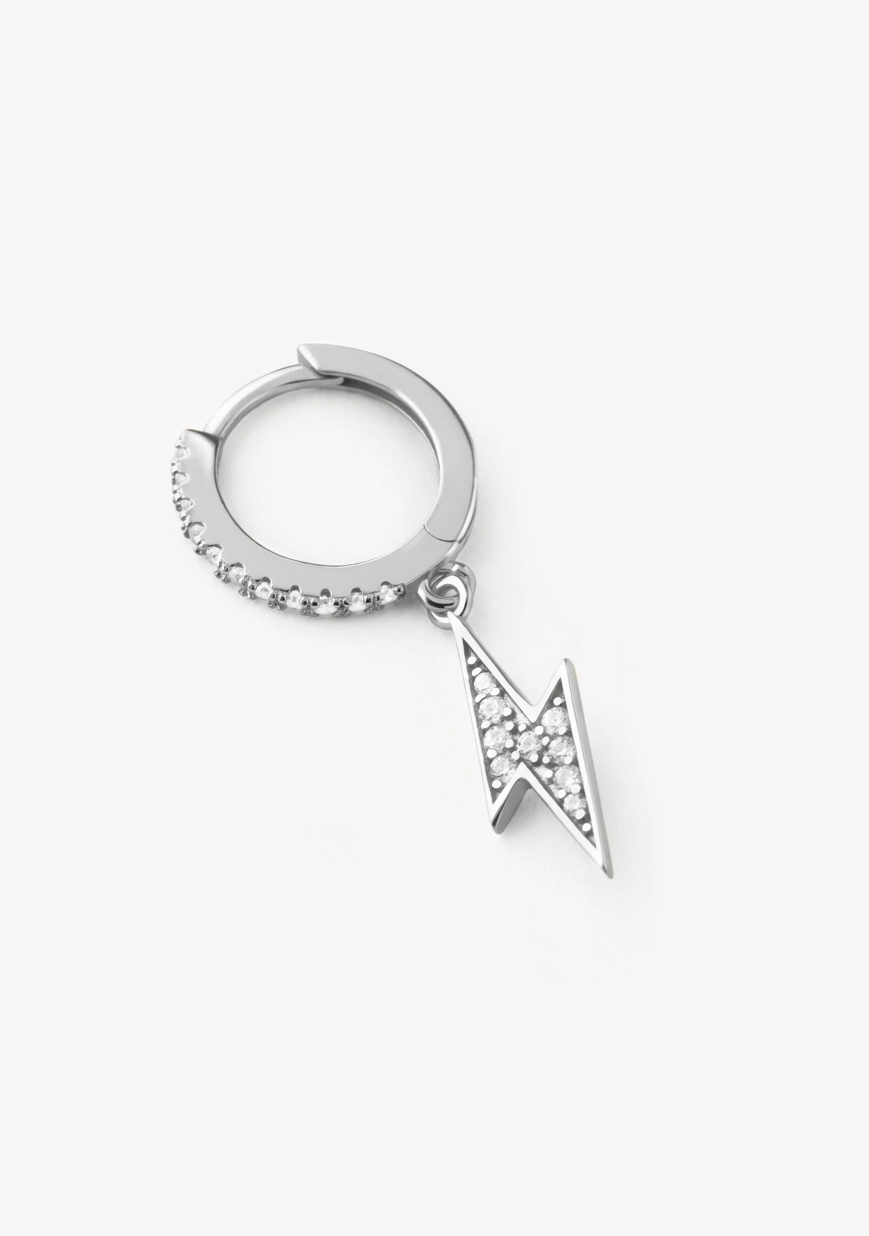 Ray Zirconias Hoop Piercing Silver