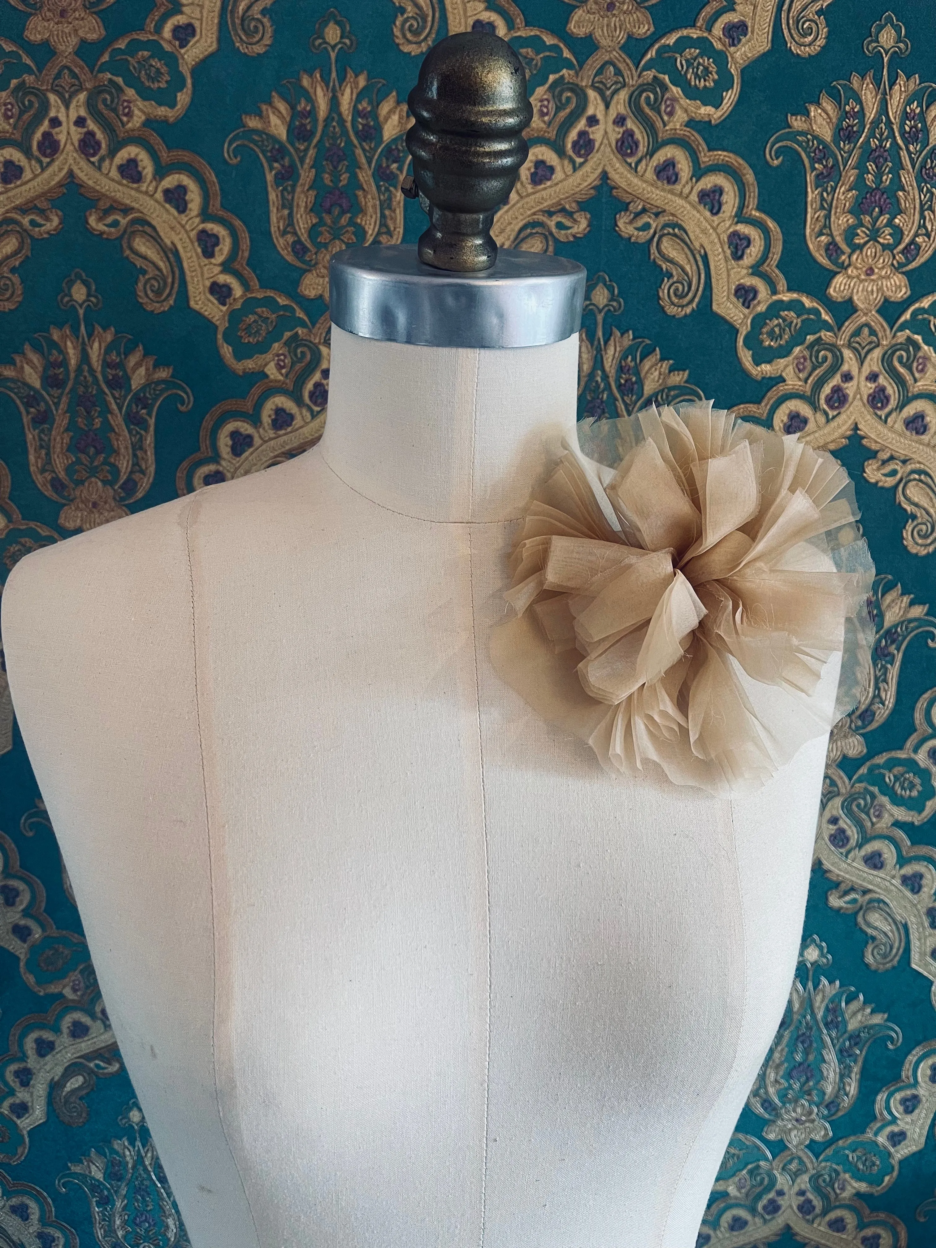 Tulle Flower Brooch